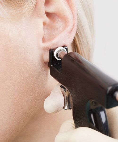 Gunshot Piercing at Cravve Beauty and Hair Salon in Hyderabad